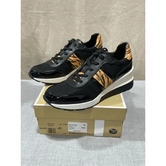 MICHAEL Michael Kors Women's Mabel Trainer Sneakers - Black 10M - Picture 2 of 6
